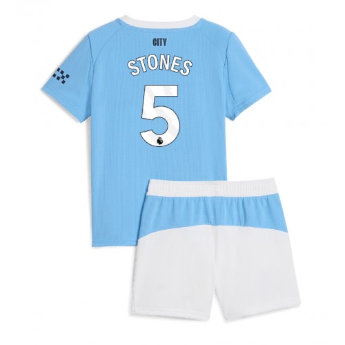 Manchester City John Stones #5 Replika Babytøj Hjemmebanesæt Børn 2025-26 Kortærmet (+ Korte bukser) Manchester City John Stones #5 Replika Babytøj Hjemmebanesæt Børn 2025-26 Kortærmet (+ Korte bukser)